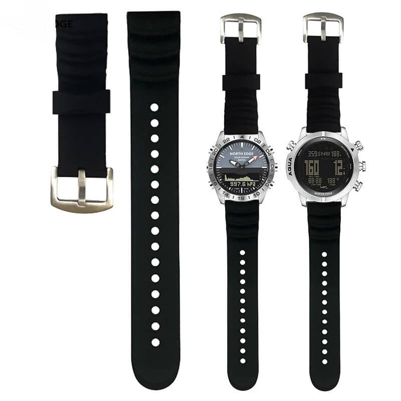 NORTH EDGE Non-Slip Extended Silicone Strap (24mm)