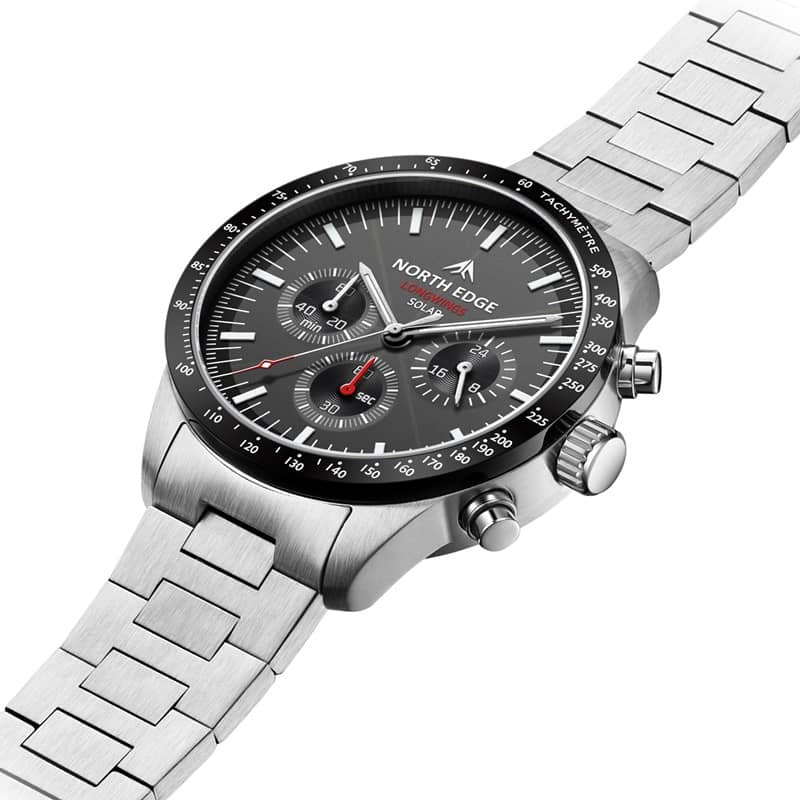 NORTH EDGE LONGWINGS Solar-Powered Pilot Watch