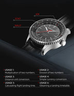 NORTH EDGE EVOQUE 3 Solar-Powered Pilot Watch