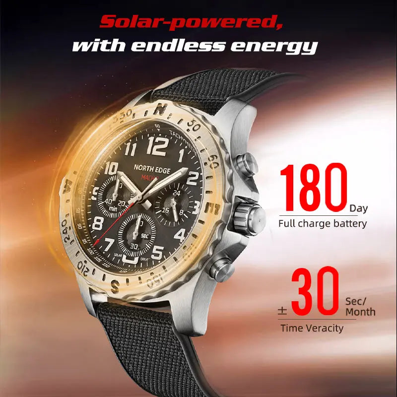 NORTH EDGE MACH 2 Solar Chronograph