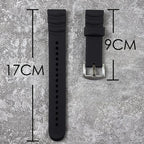 NORTH EDGE Non-Slip Extended Silicone Strap (24mm)