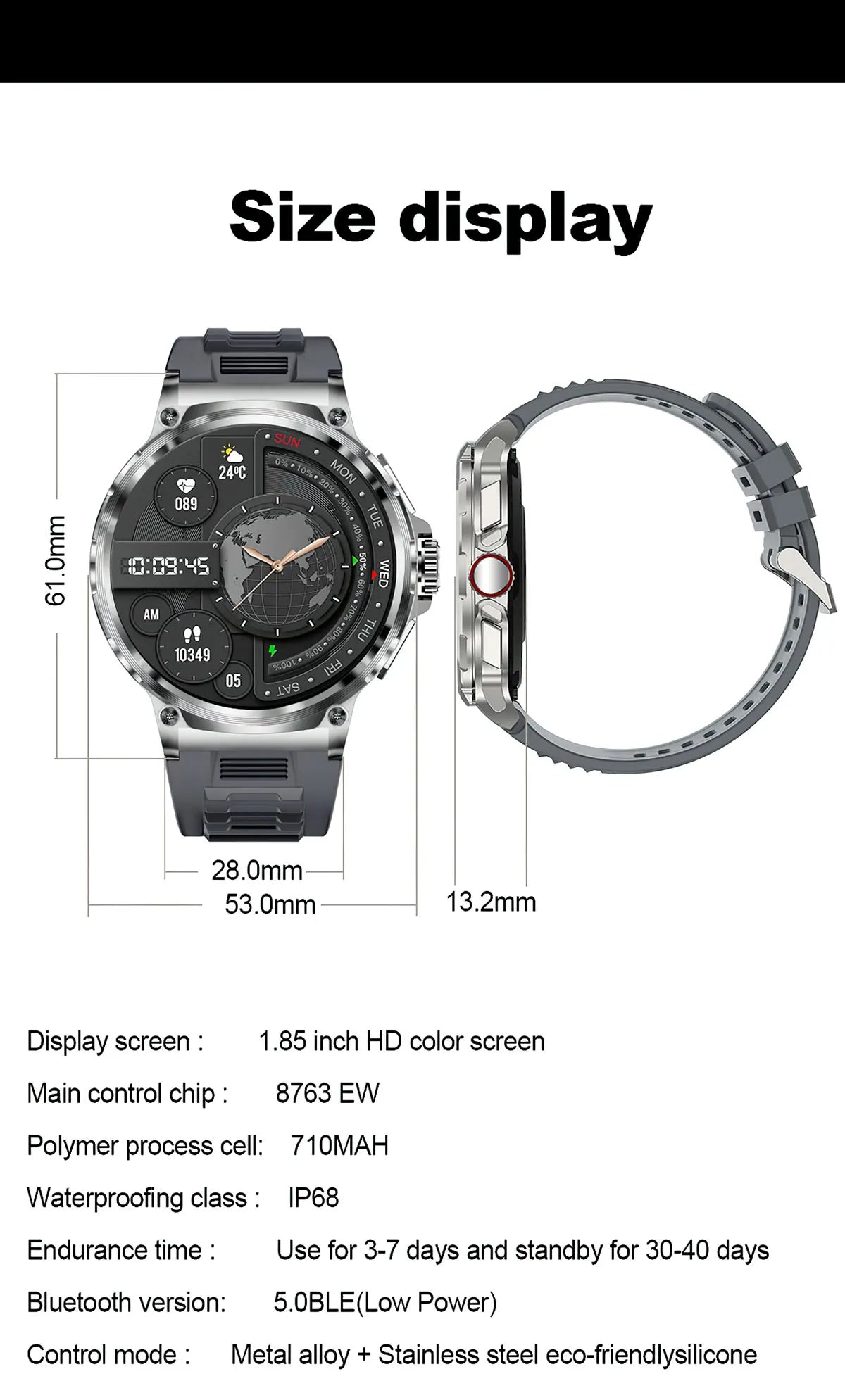 NORTH EDGE V69 Sport Smartwatch